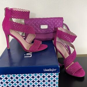 Limelight Fuchsia high ankle heels